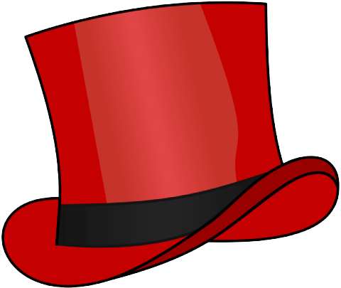 Een rode hoed.
